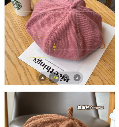 Plain Applique Beret