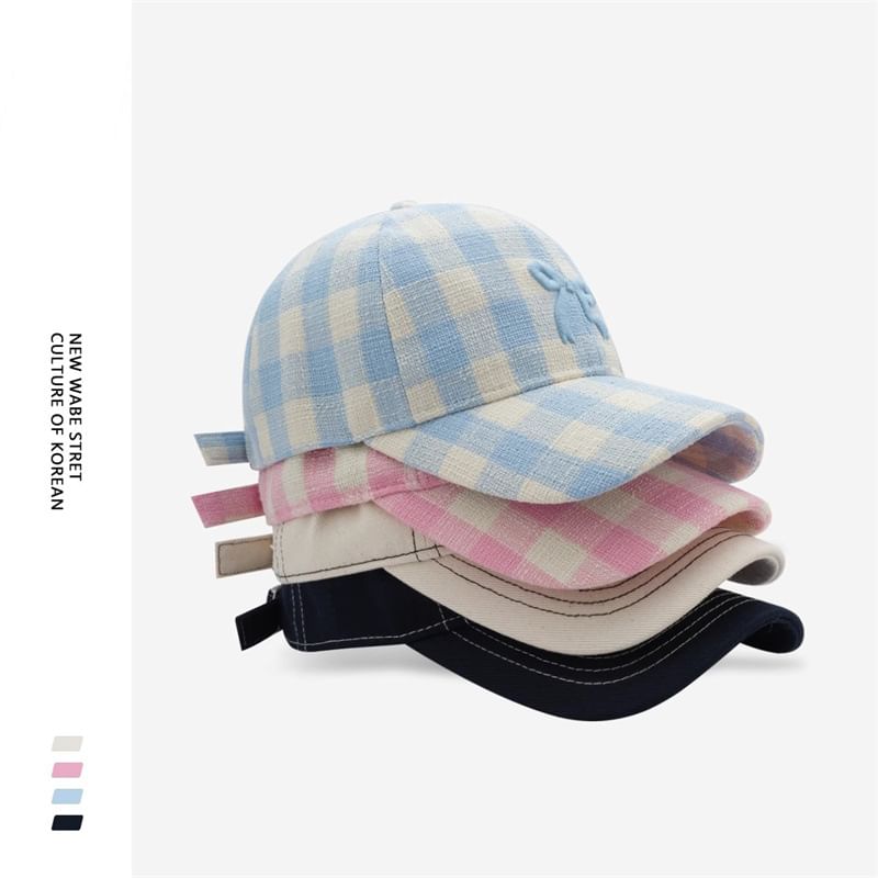 Bow Embroidered Baseball Cap