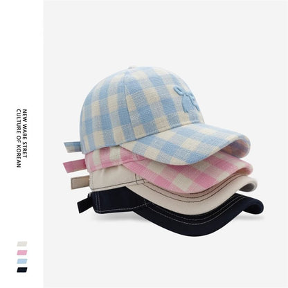 Bow Embroidered Baseball Cap