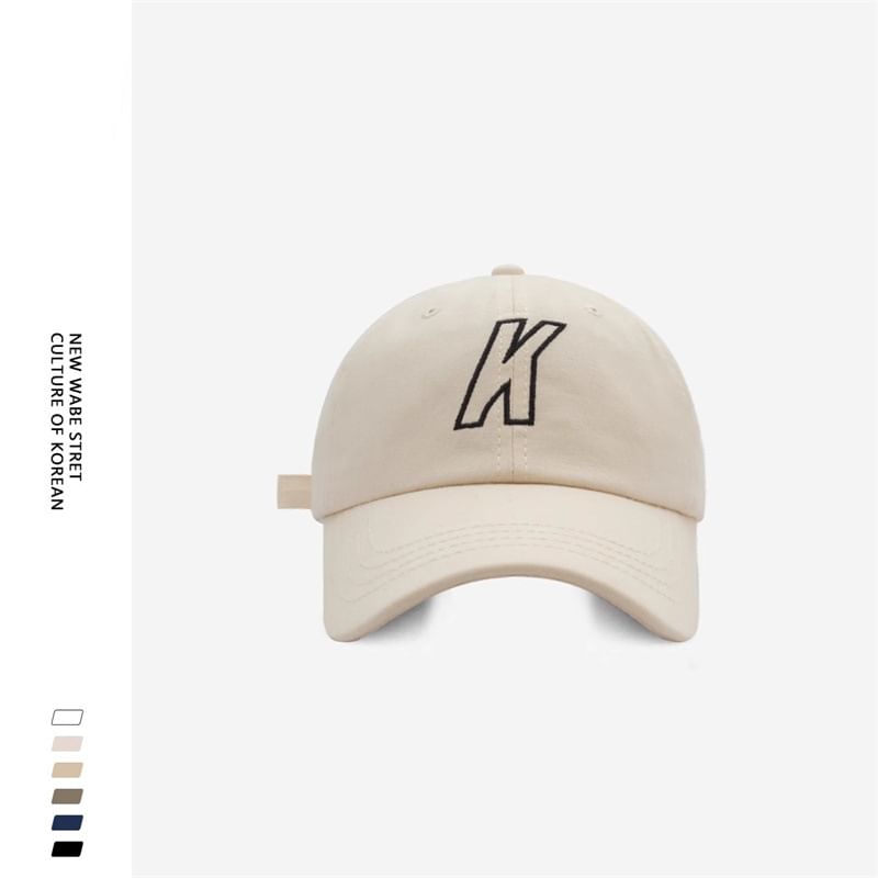 Baseball Embroidered Letter Cap