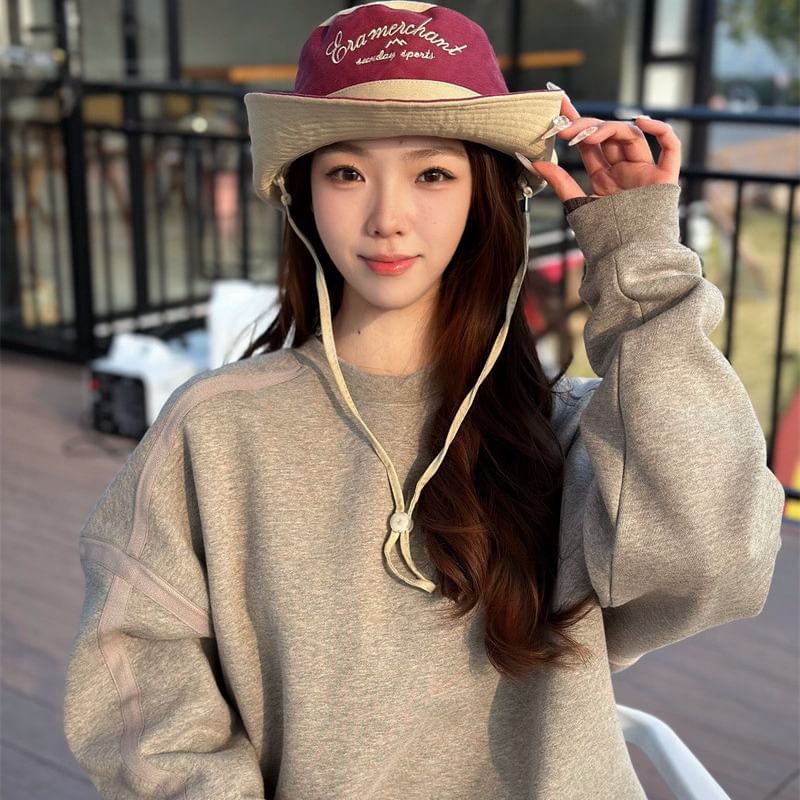 Letter Hat Embroidered Boonie