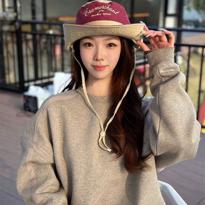 Letter Hat Embroidered Boonie