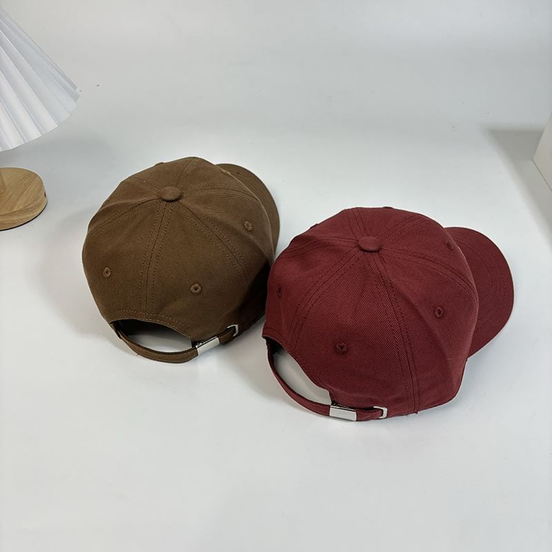 Letter Cap Baseball Embroidered