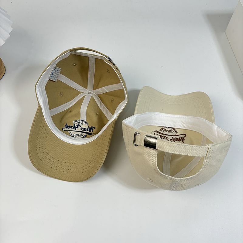 Letter Cap Baseball Embroidered