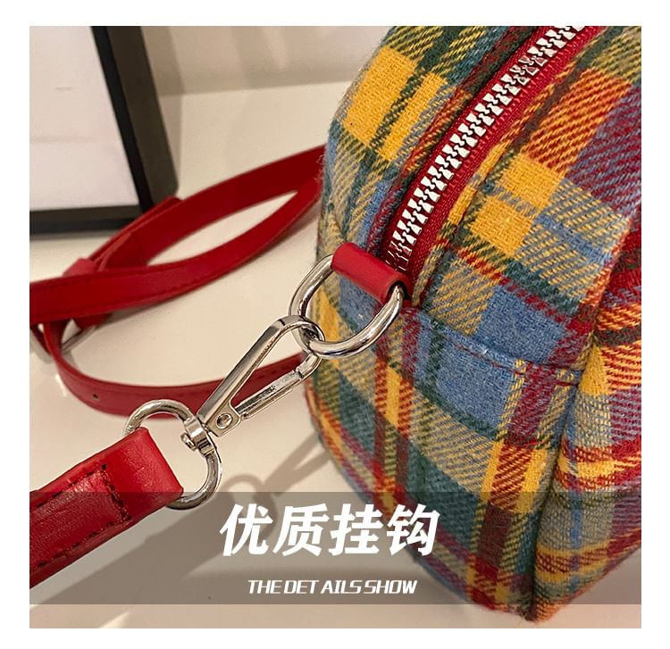 Plaid Bowler Bag