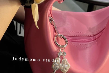 Pearl Irregular Rhinestone Phone Faux Strap