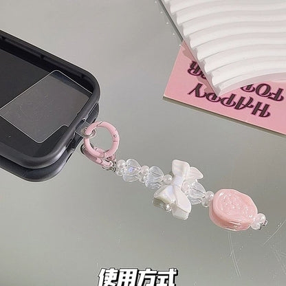 Bow Resin Phone Charm with Lanyard Pad