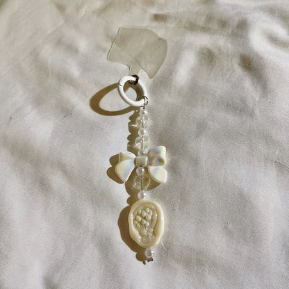 Bow Resin Phone Charm with Lanyard Pad