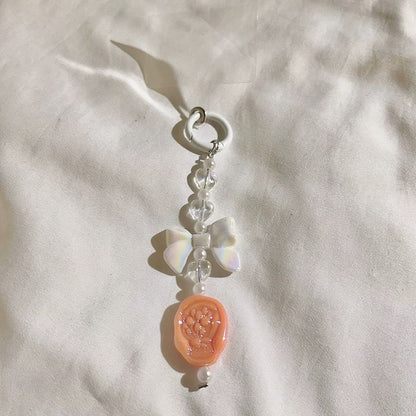 Bow Resin Phone Charm with Lanyard Pad