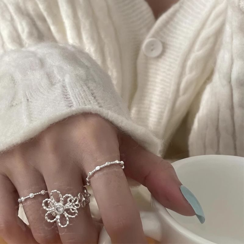 Knot Alloy Open Ring