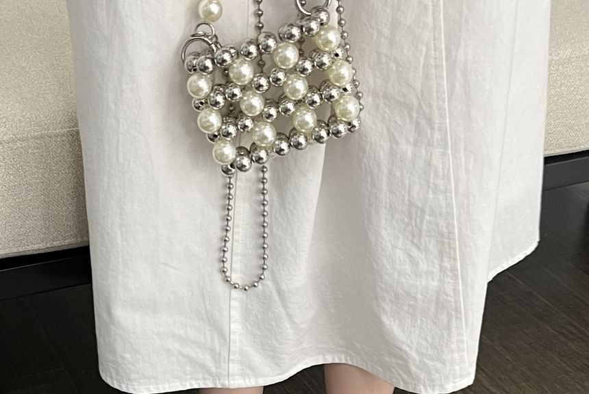 Plain Bow Accent Faux Leather Mary Jane Flats