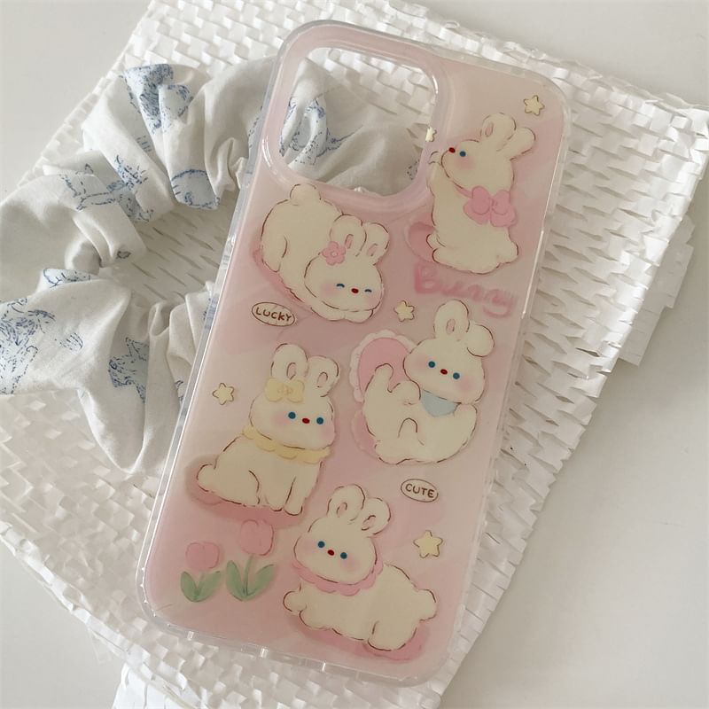 Rabbit Phone Case - iPhone 15 Pro Max / 15 Pro / 15 / 14 Pro Max / 14 Pro / 14 / 13 Pro Max / 13 Pro / 13 / 12 Pro Max / 12 Pro / 12 / 11