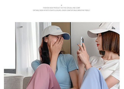 Elastic Waist Plain Straight Leg Pants (Various Designs)