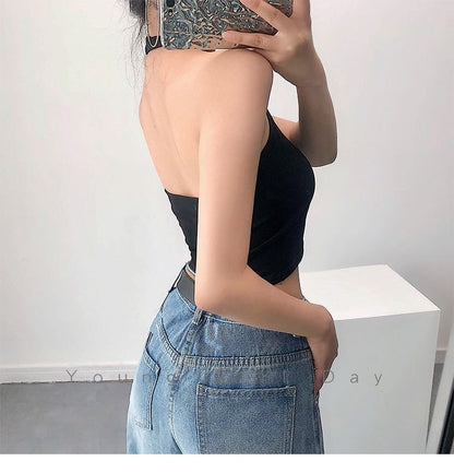 Halter Plain Crop Top