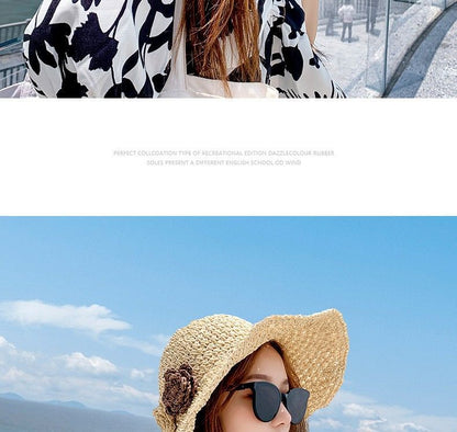 Flower Straw Sun Hat
