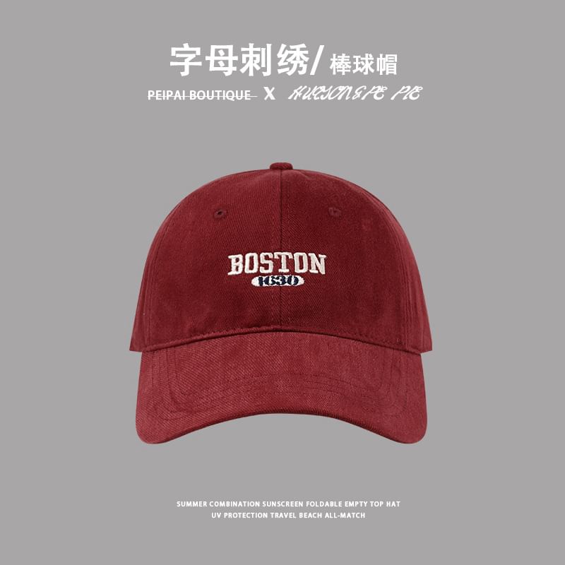 Embroidered Lettering Cap