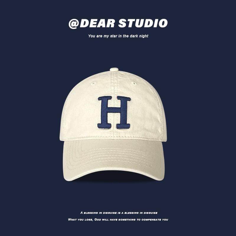 Lettering Cap Embroidered