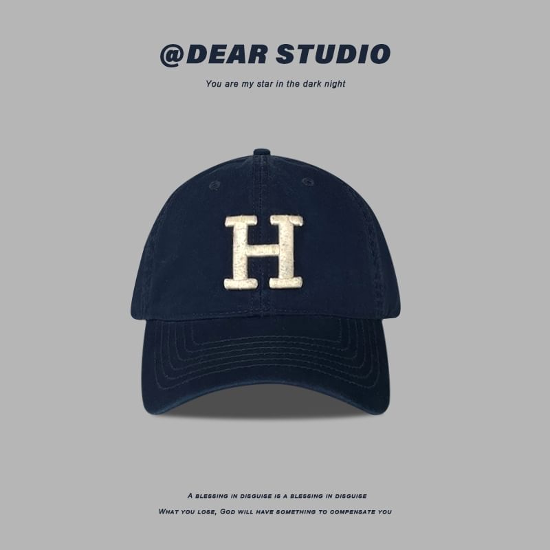 Lettering Cap Embroidered