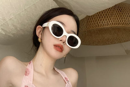 Halter Neck Floral Print Crop Top / Plain Cardigan