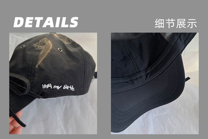 Lettering Embroidered Bow Accent Baseball Cap