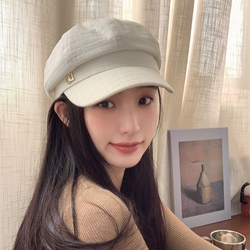 Newsboy Cap Rhinestone Plain Accent