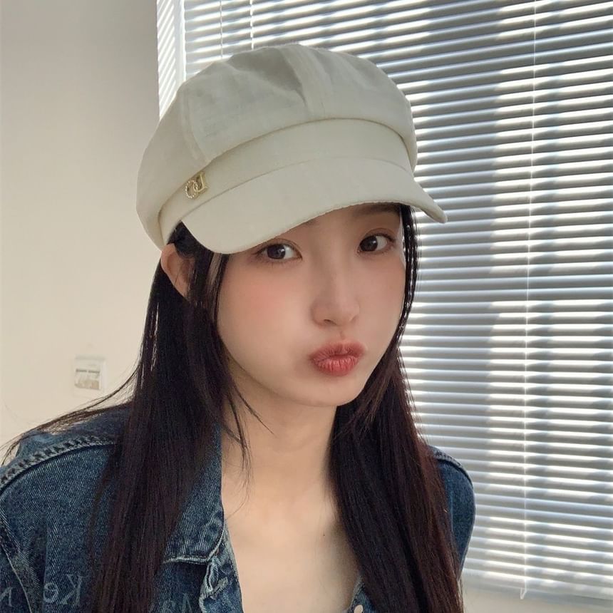 Newsboy Cap Rhinestone Plain Accent