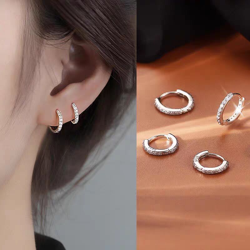 Rhinestone Huggie Earring