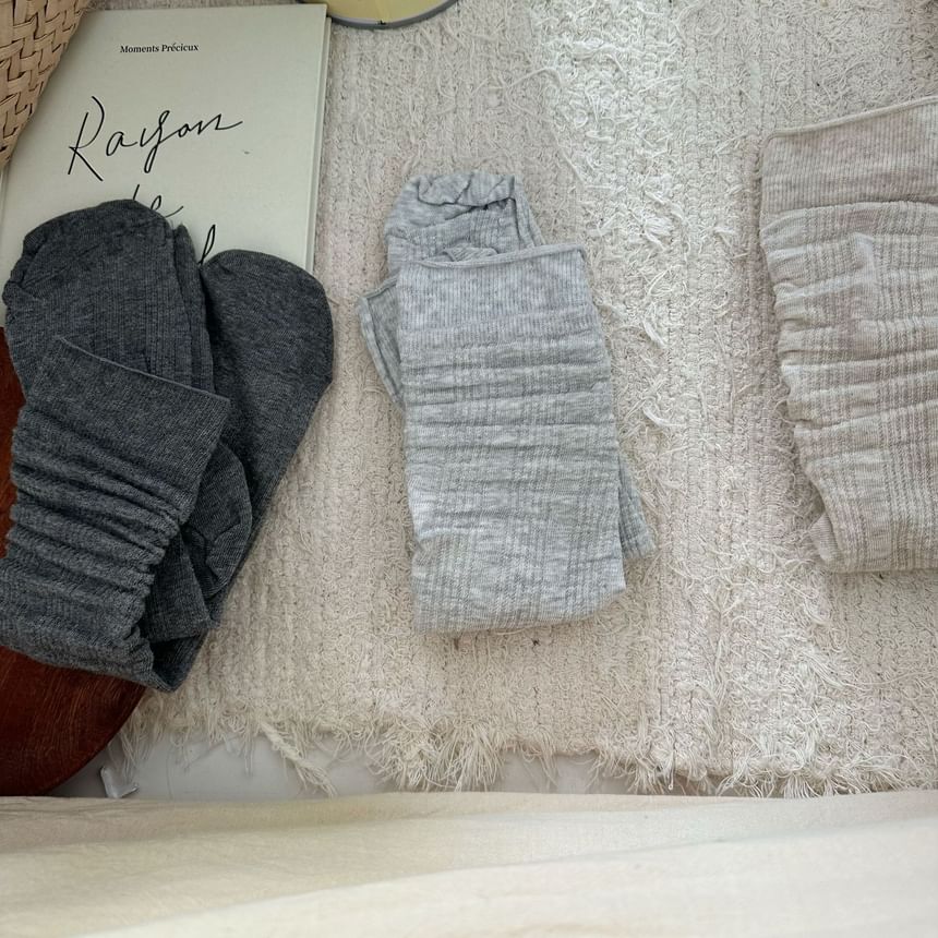 Plain Crew Socks
