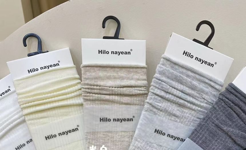Plain Crew Socks