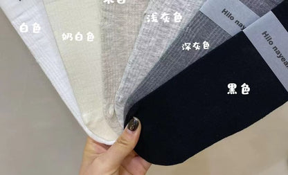 Plain Crew Socks