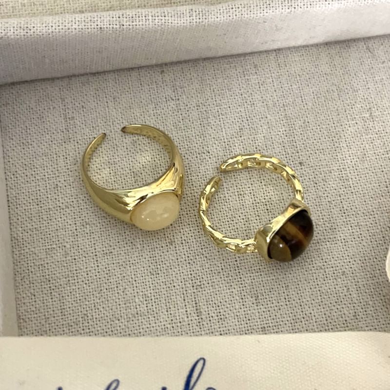 Gemstone Open Ring / Set