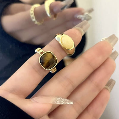 Gemstone Open Ring / Set