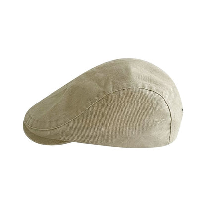 Plain Distressed Newsboy Cap