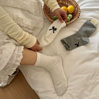 Chaussettes à imprimé nœud