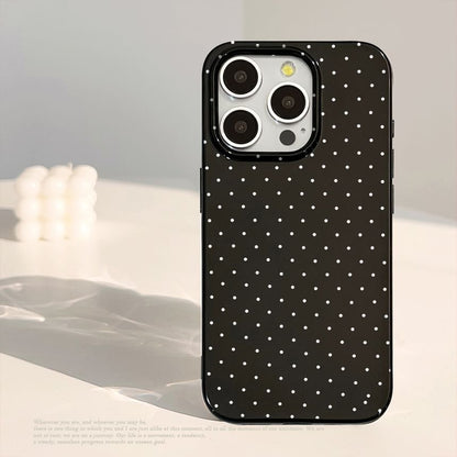 Bow Charm Dotted Phone Case