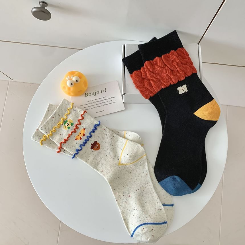 Cartoon Print Socks