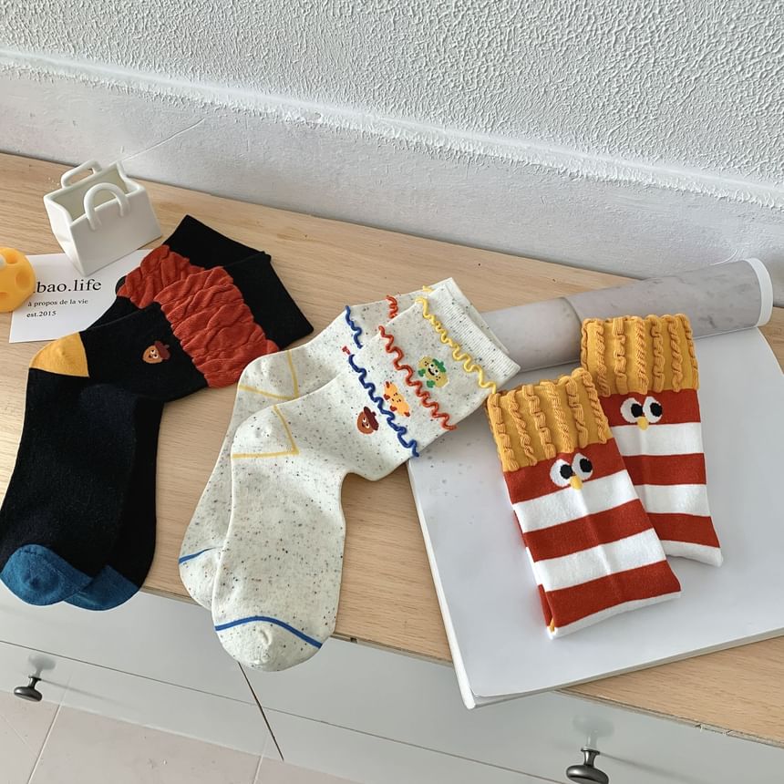 Cartoon Print Socks