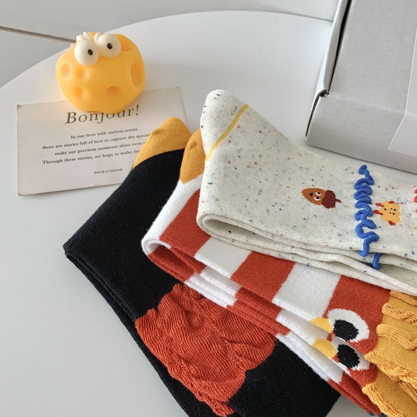 Cartoon Print Socks