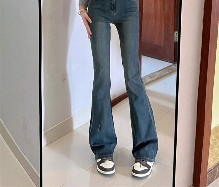 High Waist Flared Jeans