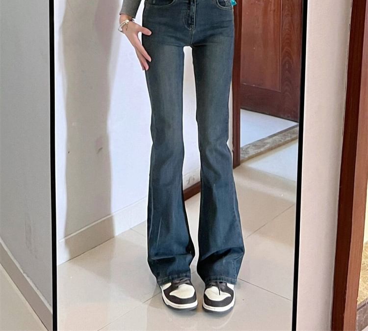 High Waist Flared Jeans