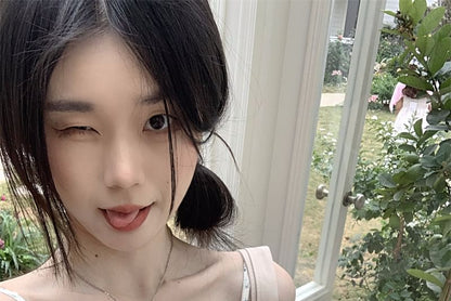 Floral Lace Trim Cropped Cami Top