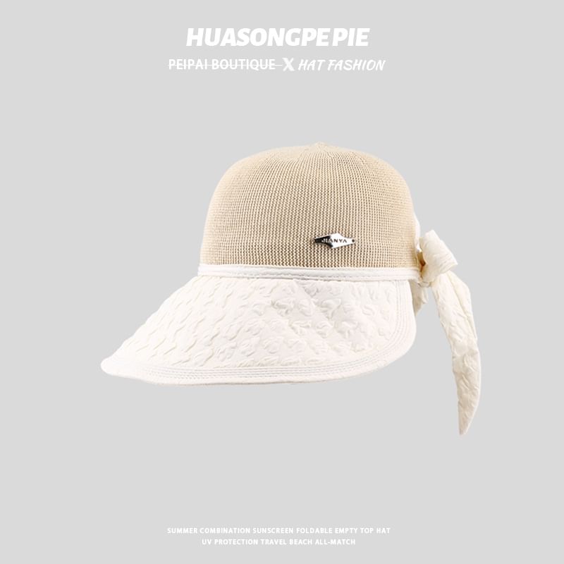 Textured Panel Woven Sun Hat