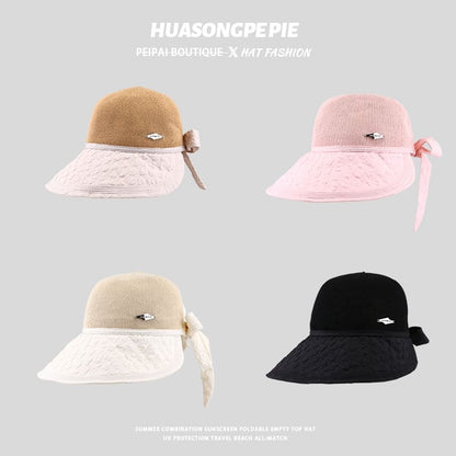 Textured Panel Woven Sun Hat