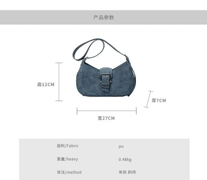 Buckled Shoulder Bag