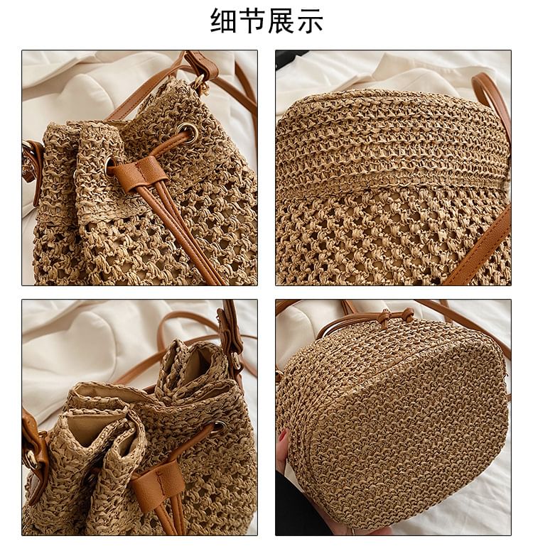 Straw Bucket Bag