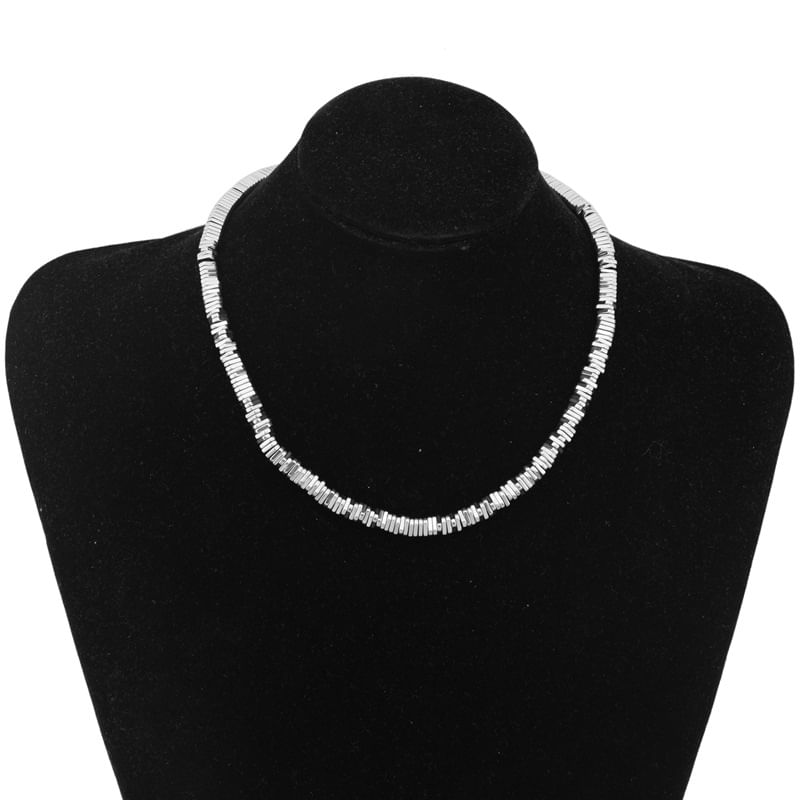 Stainless Steel Beaded Necklace