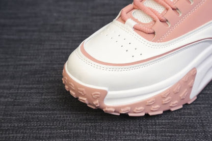 Two Tone Lace-Up Sneakers