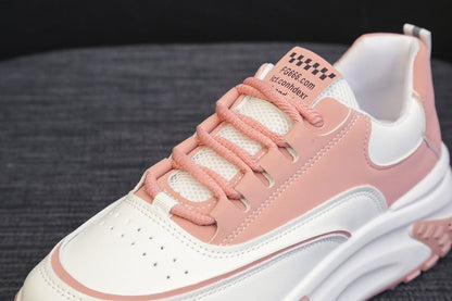 Two Tone Lace-Up Sneakers