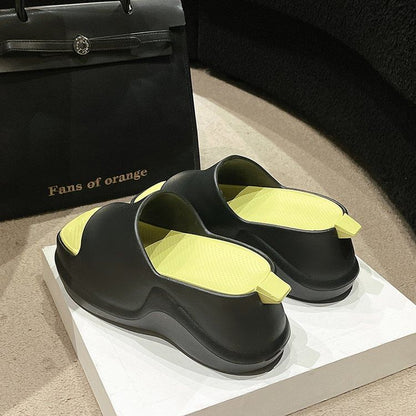 Plain Platform Home Slippers