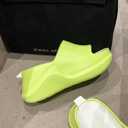 Plain Platform Home Slippers